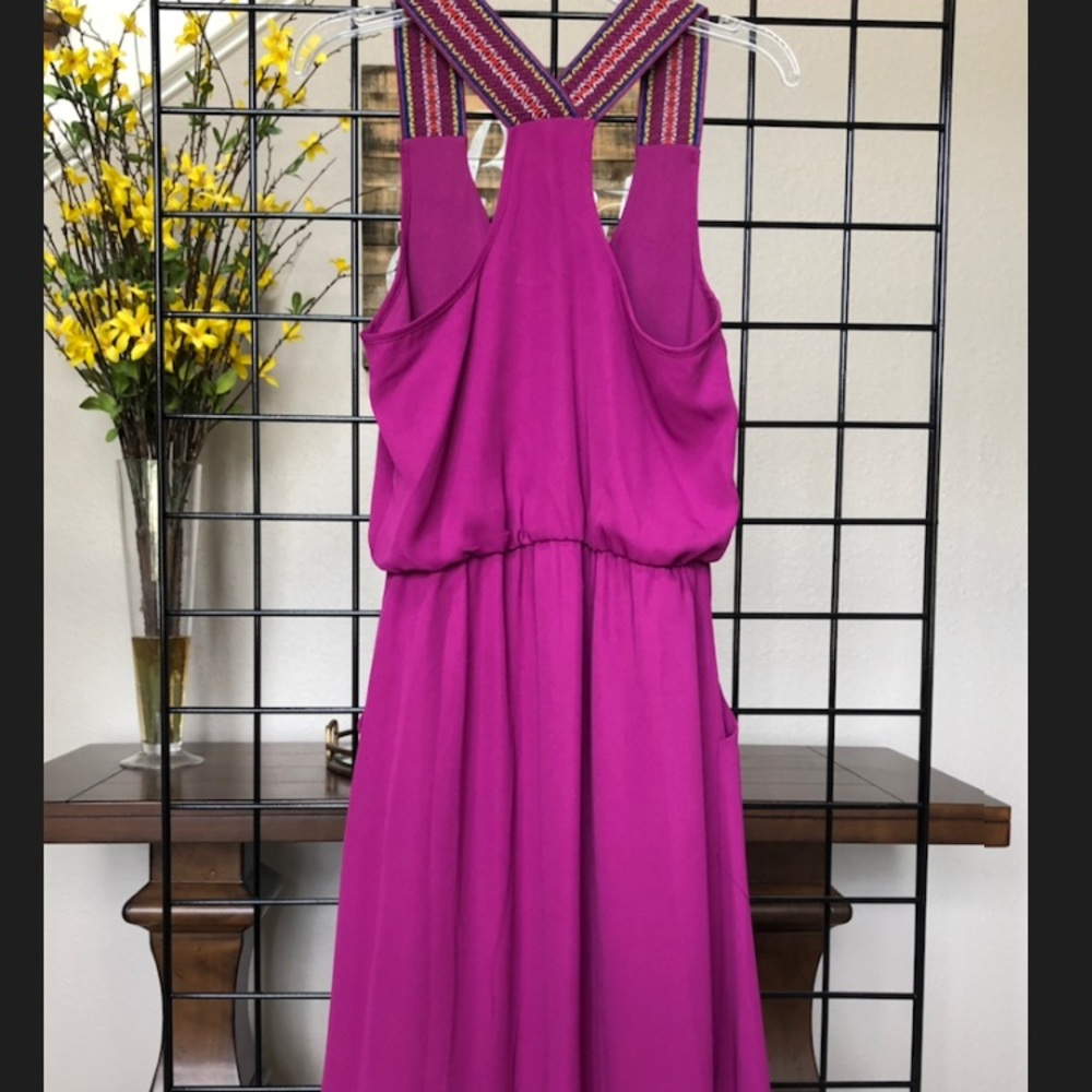 Fuchsia Racer Back Dress - Picture 2 of 5